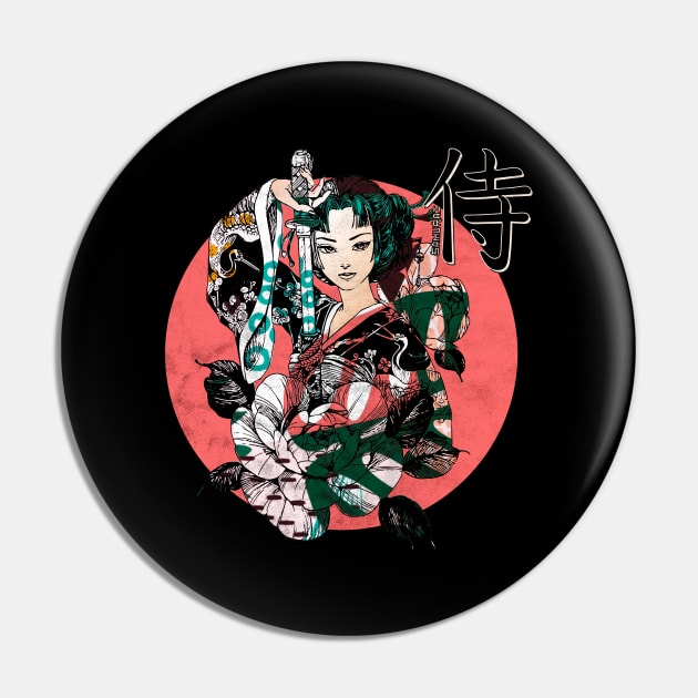 Girl Warrior Samurai Streetwear Vaporwave Kanji Character Japanese Aesthetic 610 Pin by dvongart
