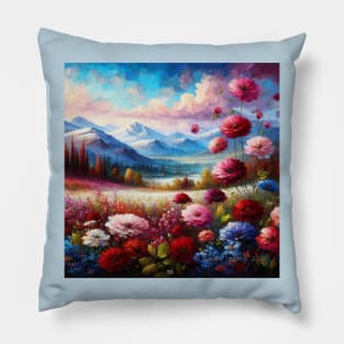 Field of Dream Flowers Pillow