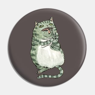 An hygienic cat Pin