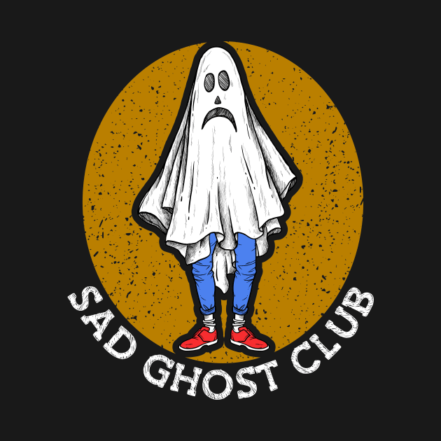 Sad Ghost Club Sadness Art Unhappy Depressed Heartbroken by Ghost Of A Chance 