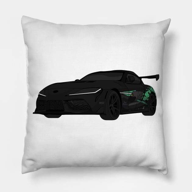 SUPRA BLACK Pillow by VENZ0LIC