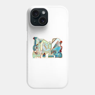 abstract cubism Phone Case