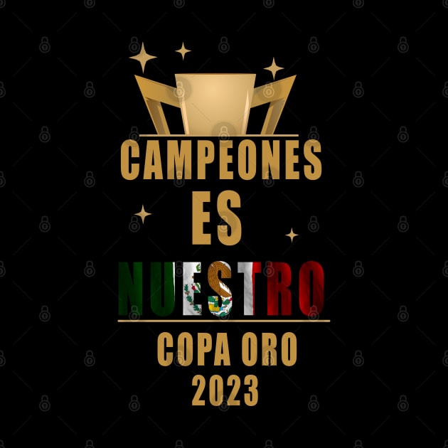 Playera mexico campeon copa oro 2023 by soccer t-shirts