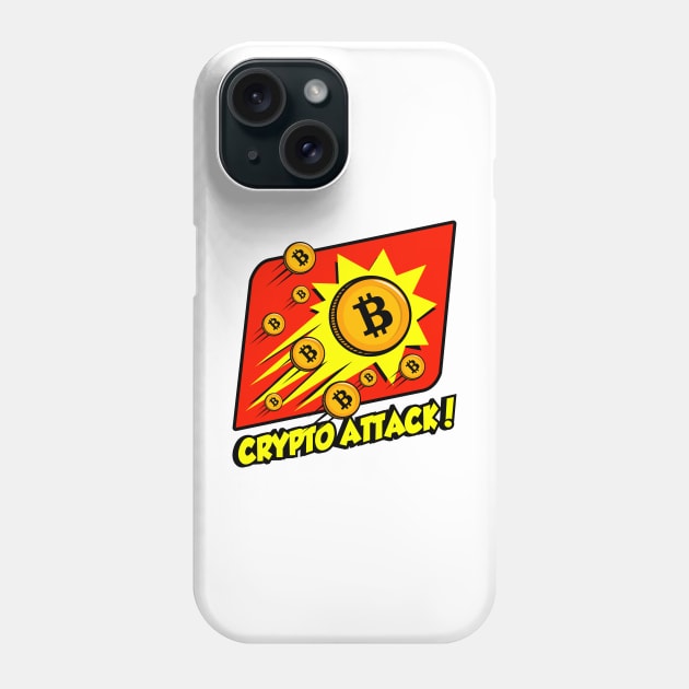 crypto attack Phone Case by spoilerinc