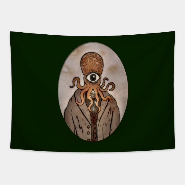 Octopus Head. Tapestry by MalcolmKirk