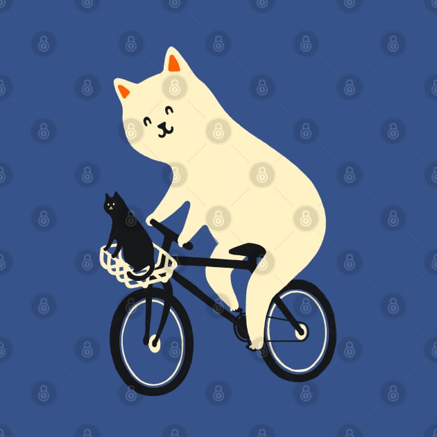 Happy go Lucky Cat 3 ride to the moon by Chewbarber