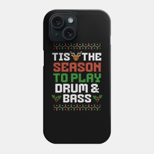 DRUM AND BASS  - Tis The Season Christmas (white) Phone Case