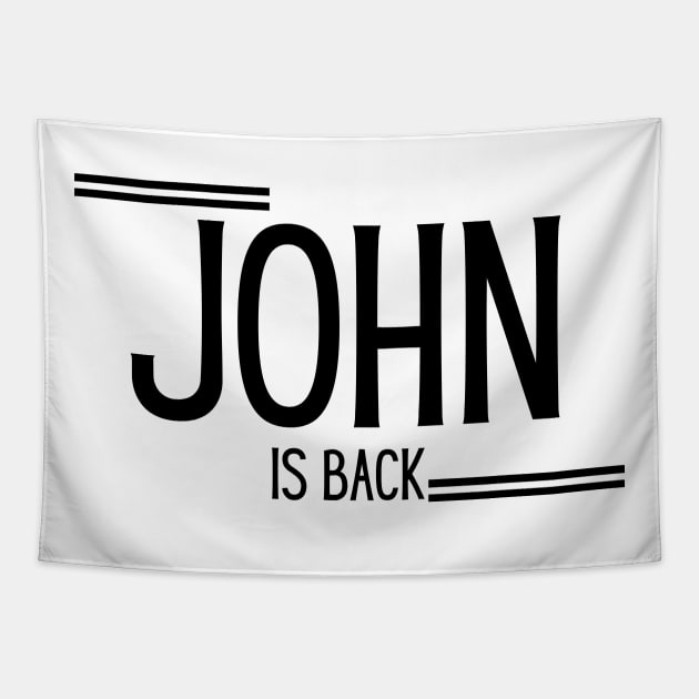 John Is Back Tapestry by NICHE&NICHE