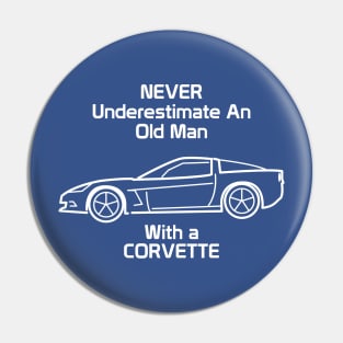 Old Man Corvette Pin