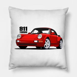 911 Turbo Classic Cars Pillow