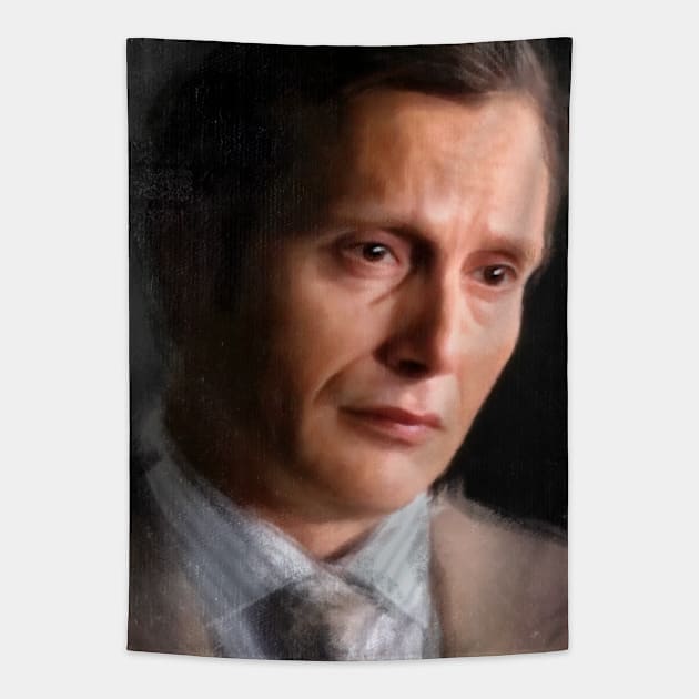 Hannibal Looking Sympathetic Portrait Tapestry by OrionLodubyal