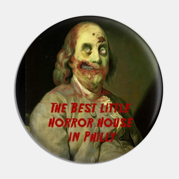 Zombenjamin Franklin Pin by LittleHorrorPHL