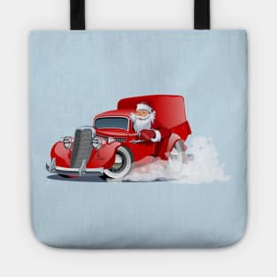 Cartoon Christmas truck Tote