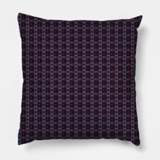 Psychedelic Silver Purple Geometry Pattern Pillow