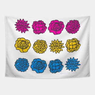 Pansexual Flower Flag Tapestry