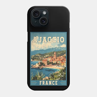 Ajaccio In France Mediterranean Paradise Travel Art Phone Case