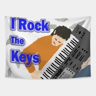 I Rock The Keys Tapestry