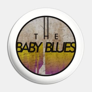 THE BABY BLUES - VINTAGE YELLOW CIRCLE Pin