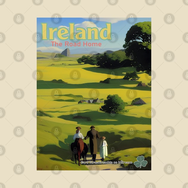 Original Retro Style Ireland Tourism Poster 8 by Ireland