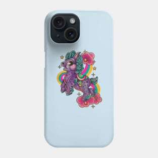 Vintage cute pony rainbow designs Phone Case