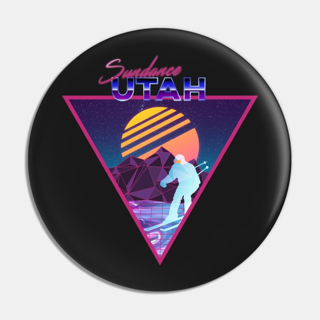 Retro Vaporwave Ski Mountain | Sundance Utah | Shirts, Stickers, and More! Pin by KlehmInTime