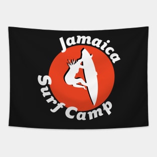 Surfer T-Shirt: Jamaica Surf Beach Camp Tapestry