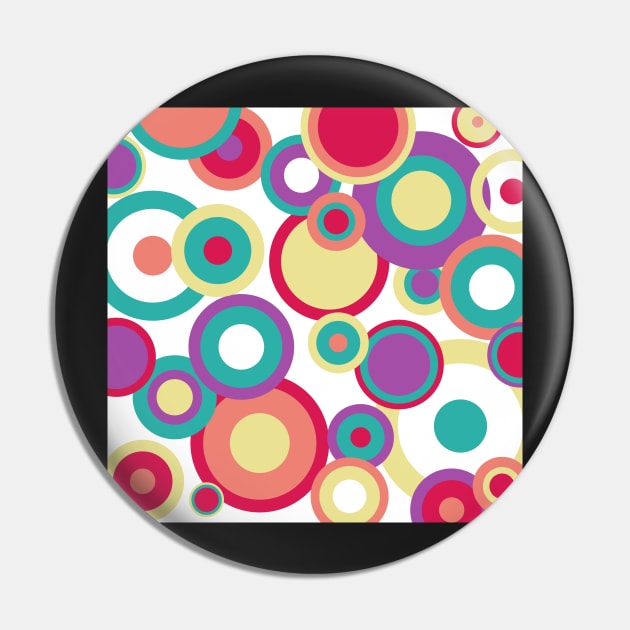 Colorful Circles Pin by GosiaOwczarz