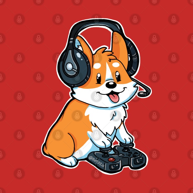 Corgi Gamer by Bat13SJx