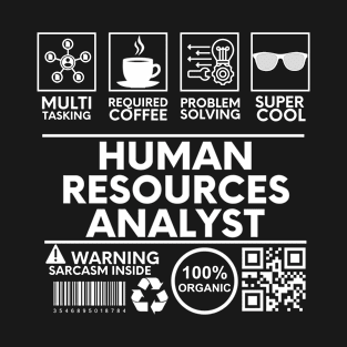 Human Resources Analyst black T-Shirt