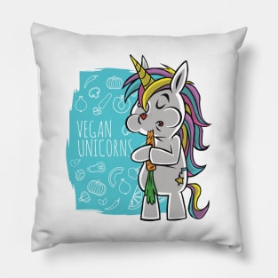 Vegan unicorn Pillow