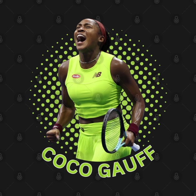 Coco Gauff Tennis Player by Danemilin