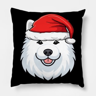 Santa Samoyed Christmas Puppy Dog Lover Pillow