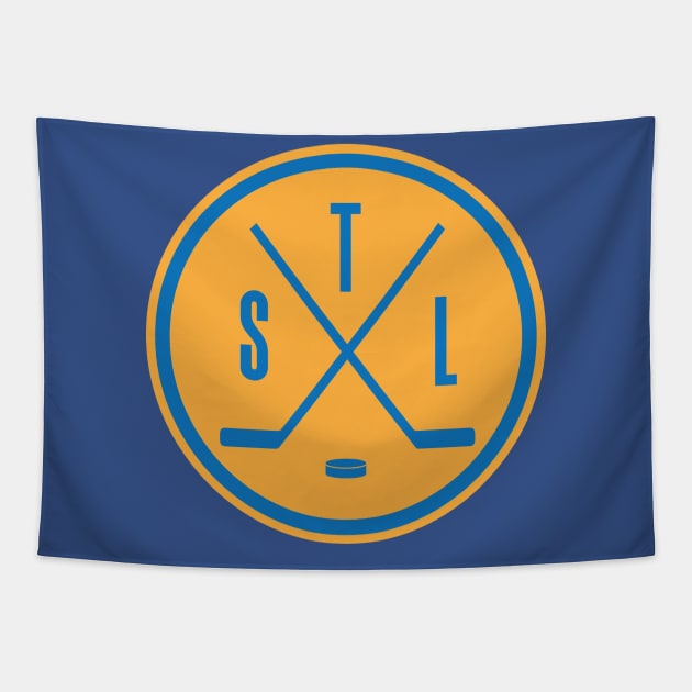 STL Hockey Yellow Tapestry by Americo Creative