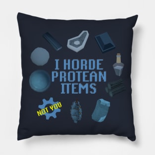 I Horde Protean Items (No Cogs) Pillow