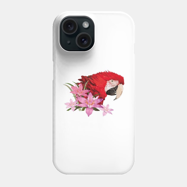 Aliverde Macaw Phone Case by obscurite