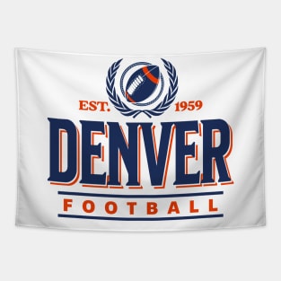 Vintage Denver Football Crest Tapestry