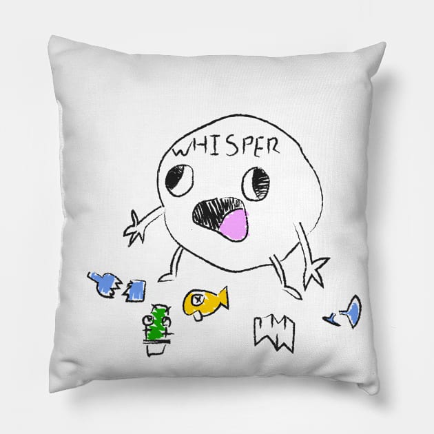 Careless whisper Pillow by EduardoLimon