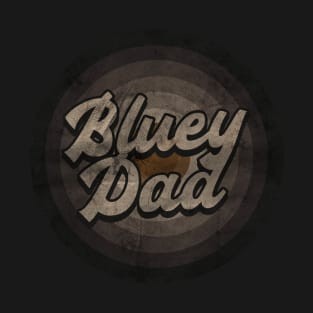 RETRO BLACK WHITE - Bluey dad T-Shirt