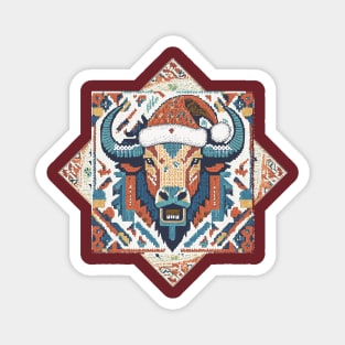 Bison has to wear an ugly Christmas Sweater Magnet