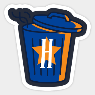 Houston Trashtros Asterisks Cheaters Trash Can  Sticker for Sale