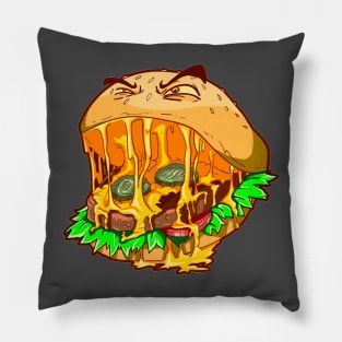 MONSTER BURGER Pillow