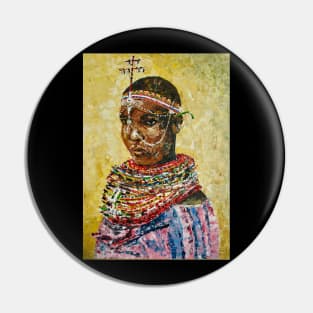 Masai Woman Pin