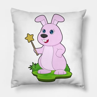 Rabbit Wizard Magic wand Pillow