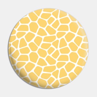 Yellow Giraffe Print Pin