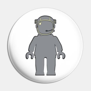 Banksy Style Astronaut Minifig Pin