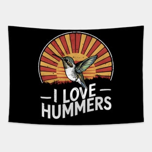 I Love Hummers Colibri Hummingbird Tapestry