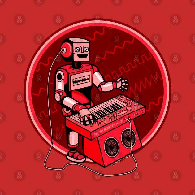 Synth Musician Robot playing Synthesizer by Mewzeek_T