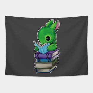 Books and bunny Tapestry