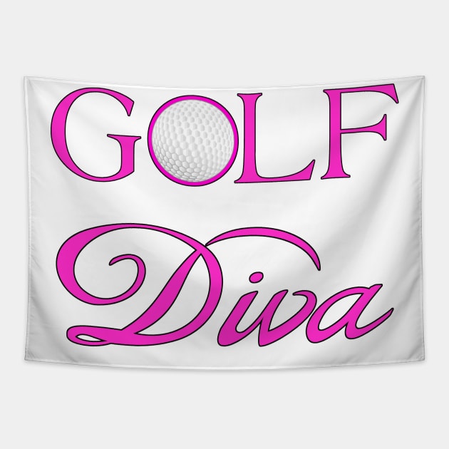 Golf Diva Tapestry by Naves