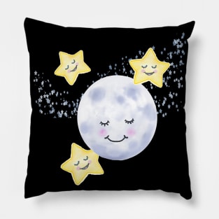 Moon and Stars Pillow